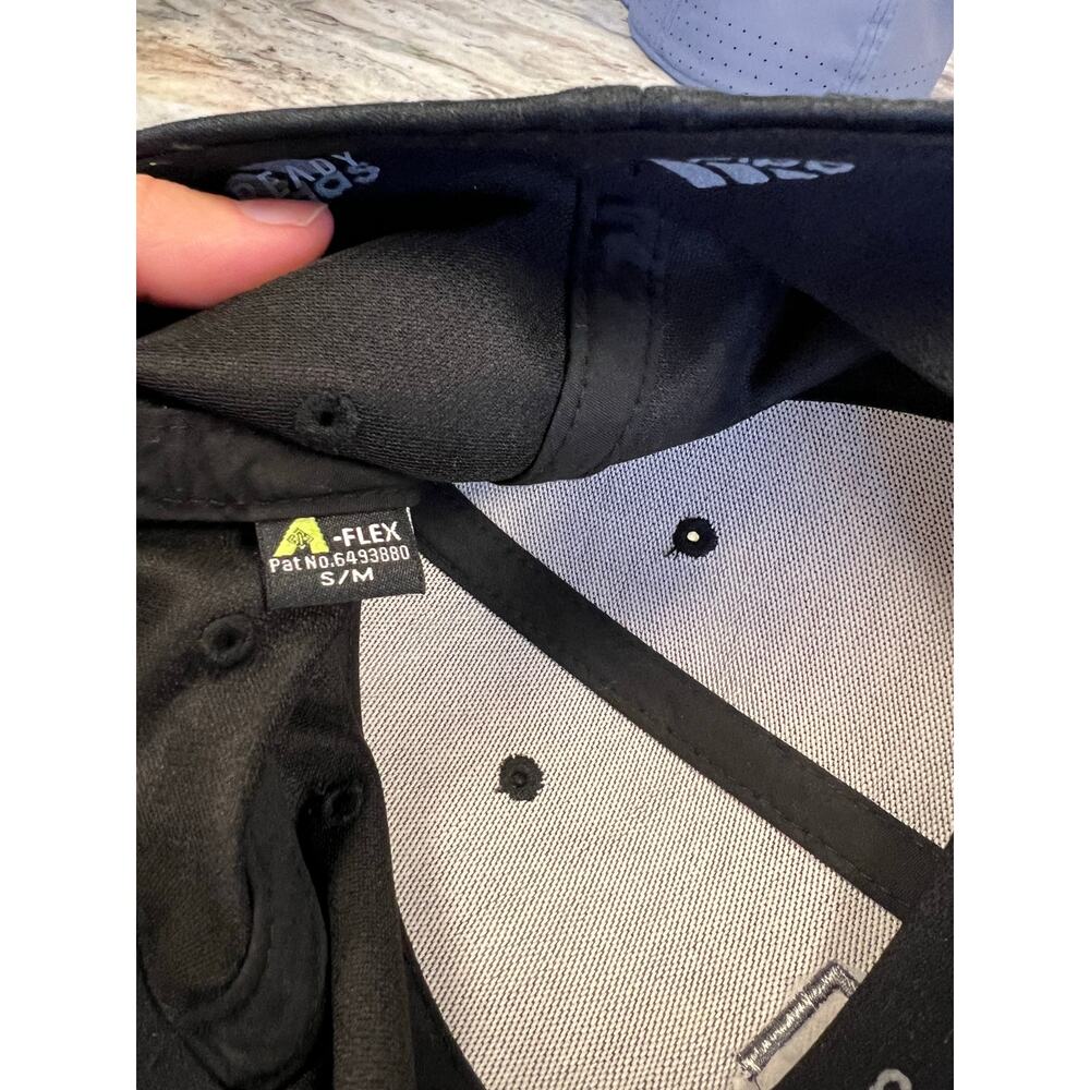 Adidas Flex Black + Gray Fitted Performance Hat S… - image 2